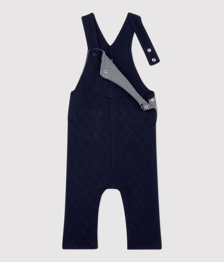Babies' Quilted Dungarees SMOKING blue