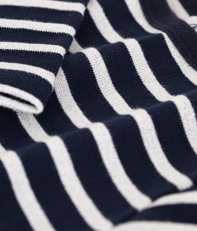 Girls' Iconic Cotton Breton Top blue/grey