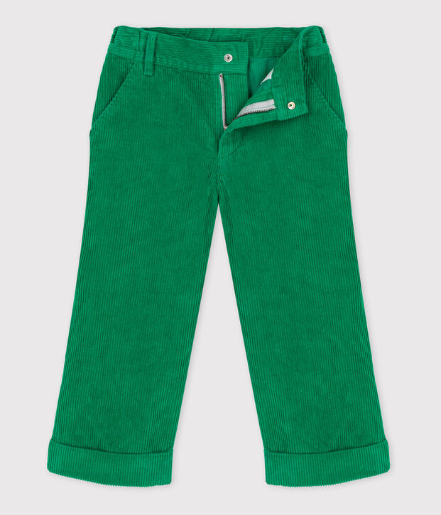 Girls' Corduroy Trousers MATCHA
