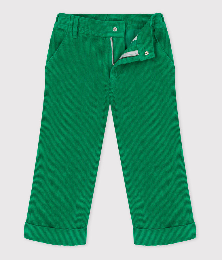 Girls' Corduroy Trousers MATCHA