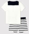 Baby Boys' Clothing - 2-Piece Set MARSHMALLOW white/SMOKING blue