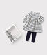 Babies' Cotton Breton Dress and Leggings