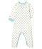 Baby Boys' Ribbed Sleepsuit white/grey