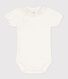 Baby Girls' Organic Cotton Bodysuit with Collar