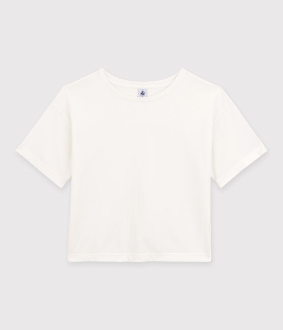 Women's Boxy Cotton T-Shirt MARSHMALLOW white