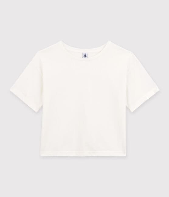 Women's Boxy Cotton T-Shirt MARSHMALLOW white