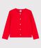Girls' Cotton Cardigan PEPS red