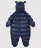 Baby's unisex snowsuit SMOKING blue/MARSHMALLOW white
