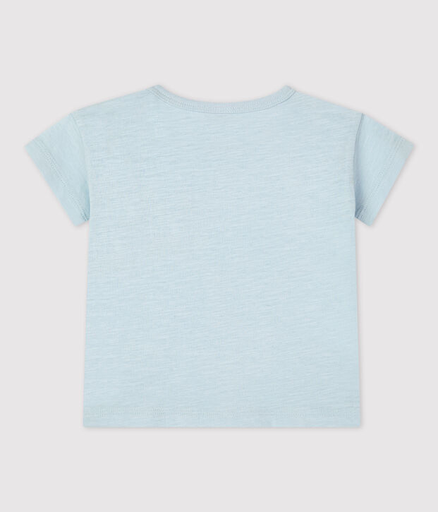 Babies' Plain Short-Sleeved Jersey T-Shirt blue