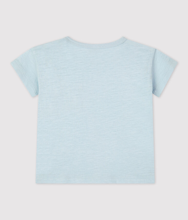Babies' Plain Short-Sleeved Jersey T-Shirt blue