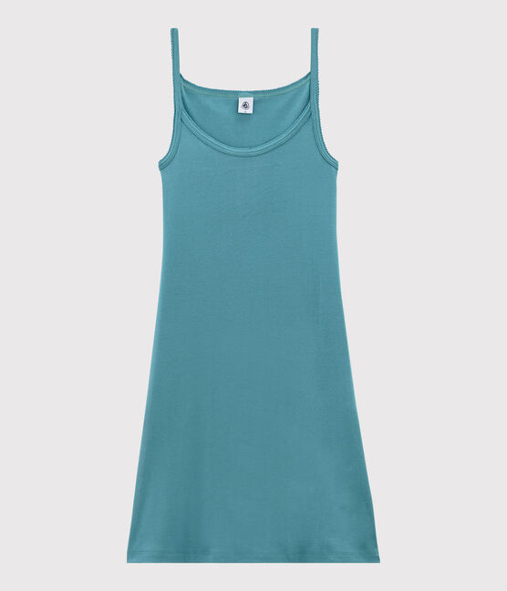 Women's Iconic Strappy Cotton Dress MIROIR blue