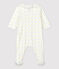 Babies' Organic Cotton Sleepsuit MARSHMALLOW white/MULTICO white