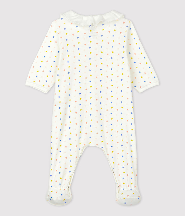 Babies' Organic Cotton Sleepsuit white/multicolor