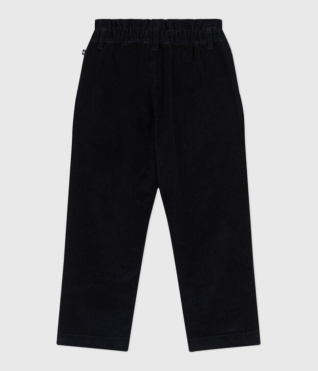 Children's plain corduroy trousers SMOKING