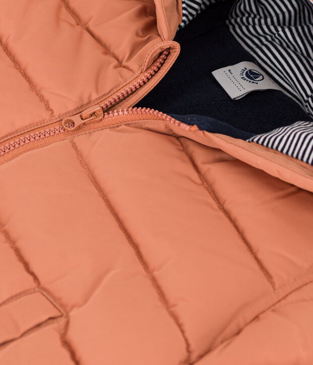 Babies' Fleece Lined Puffer Jacket pink