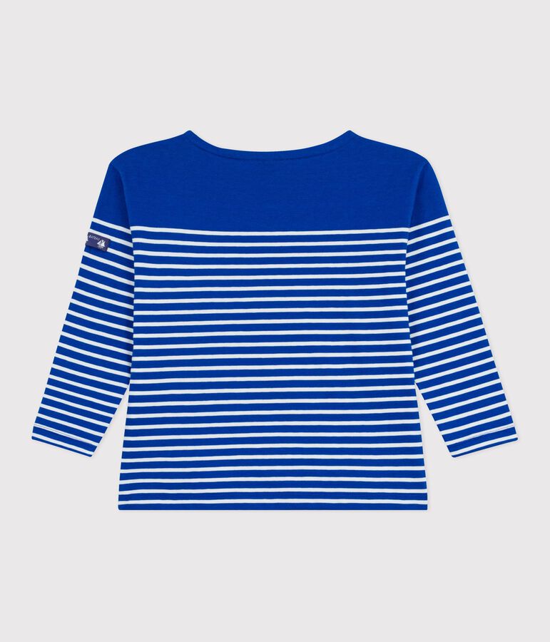 Children's cotton Breton top OLYMPIC blue/MILK