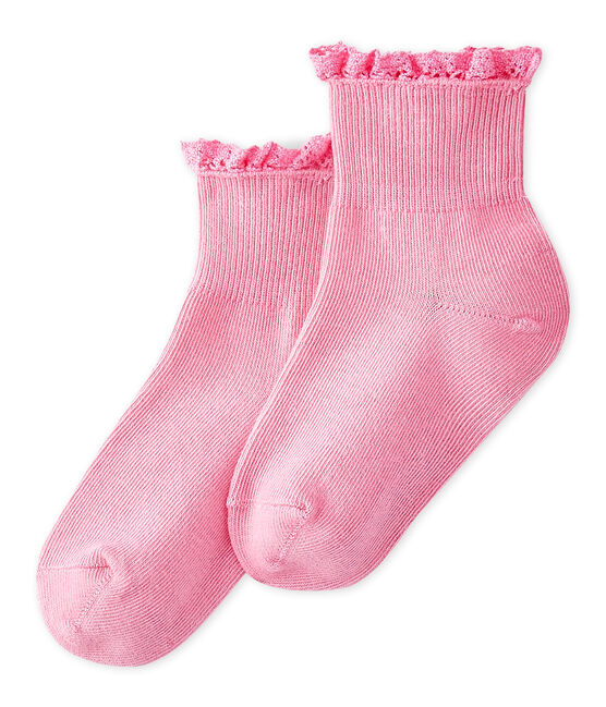 Baby Girls' Lace Socks PETAL pink