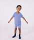 Children's short stripy cotton pyjamas