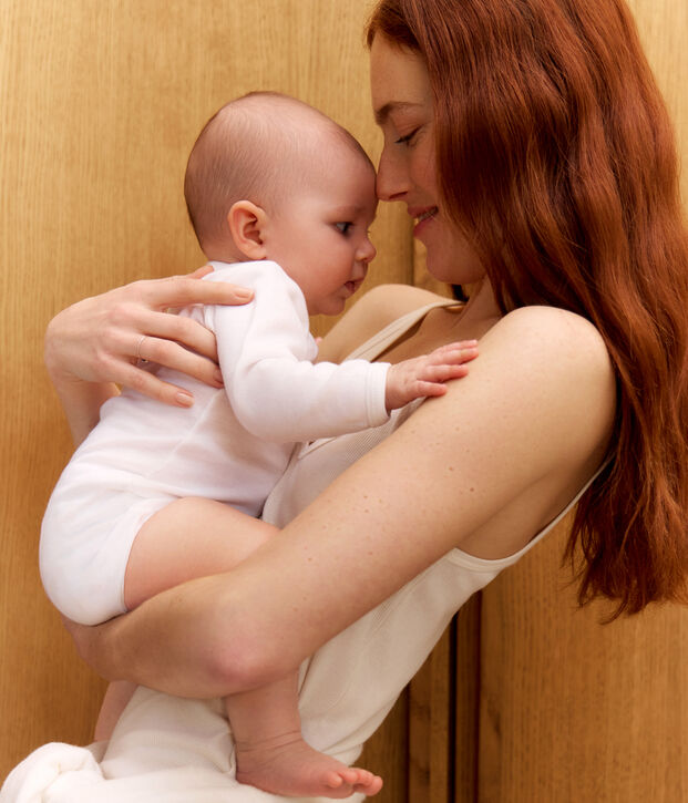 Babies' White Long-Sleeved Bodysuits - 2-Pack multicolor