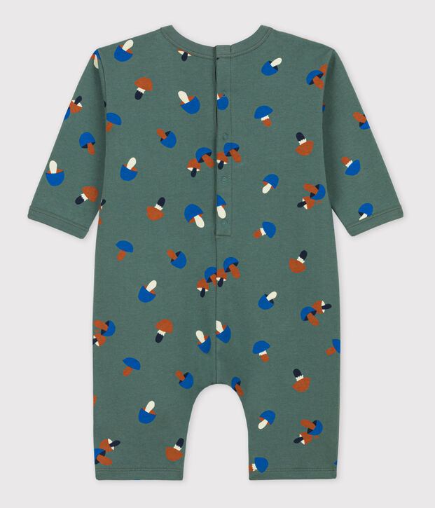 Babies' Patterned Fleece Jumpsuit green/multicolor