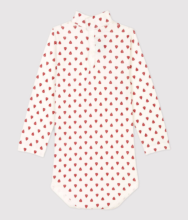 Babies' Cotton Bodysuit white/red