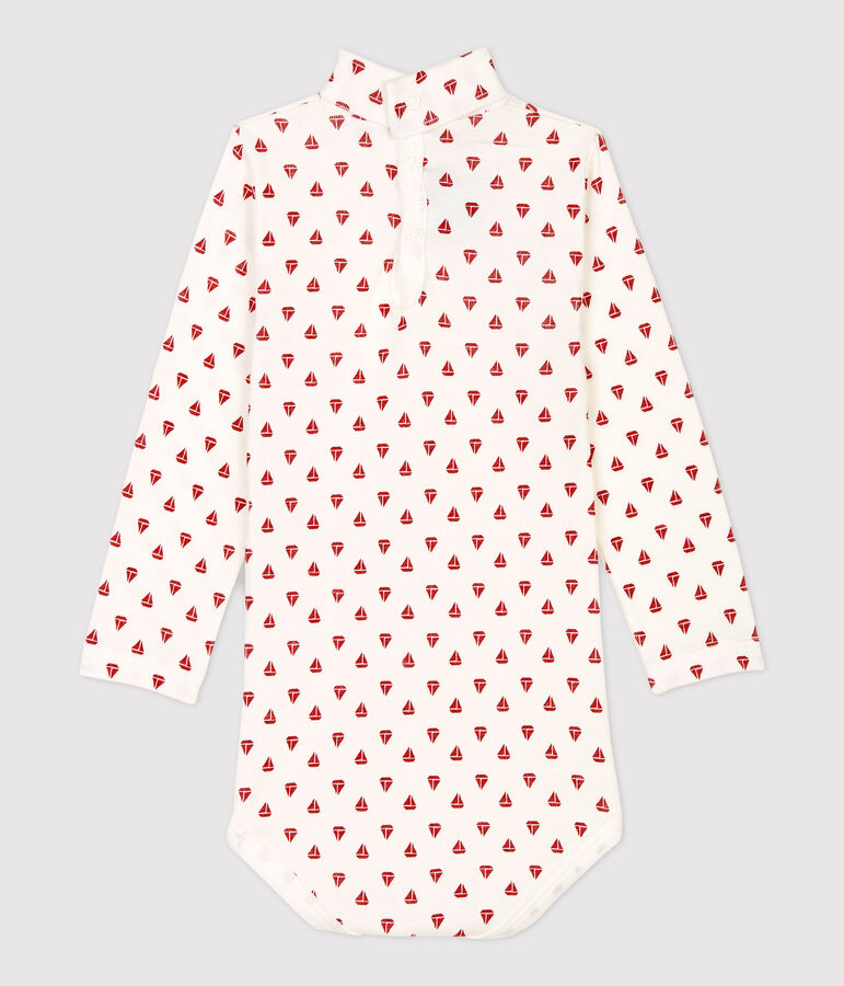 Babies' Cotton Bodysuit white/red