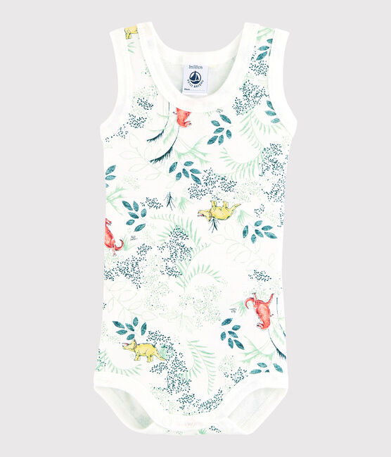 Baby Boys' Sleeveless Bodysuit MARSHMALLOW white/MULTICO white