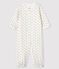 Babies' Rabbit Print Organic Cotton Jumpsuit/Sleeping Bag MARSHMALLOW white/MULTICO white