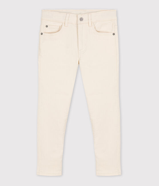 Boys' Denim Trousers AVALANCHE Ecru