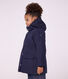 Children's plain mid-length parka
