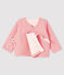 Babies' Tube Knit Cardigan CHARME pink