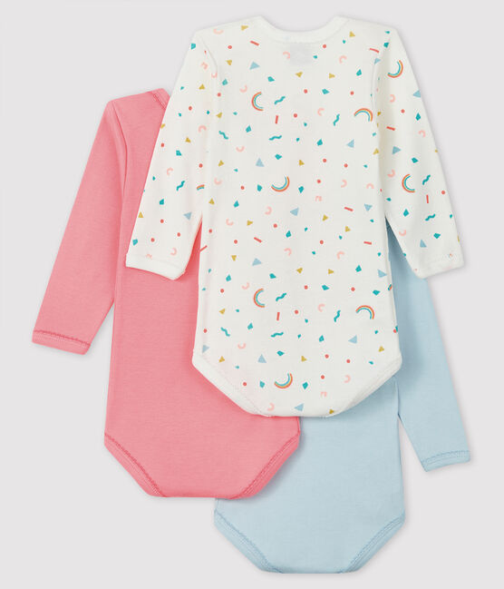 Baby girls' long-sleeved bodysuit - Set of 3 variante 1