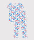 Children's floral cotton pyjamas
