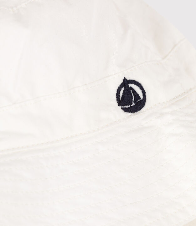 Babies' twill sunhat white