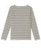 Women's sailor top in heavy jersey COQUILLE beige/SMOKING blue