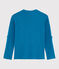 Boys' Cotton and Linen Blend T-Shirt MYKONOS blue