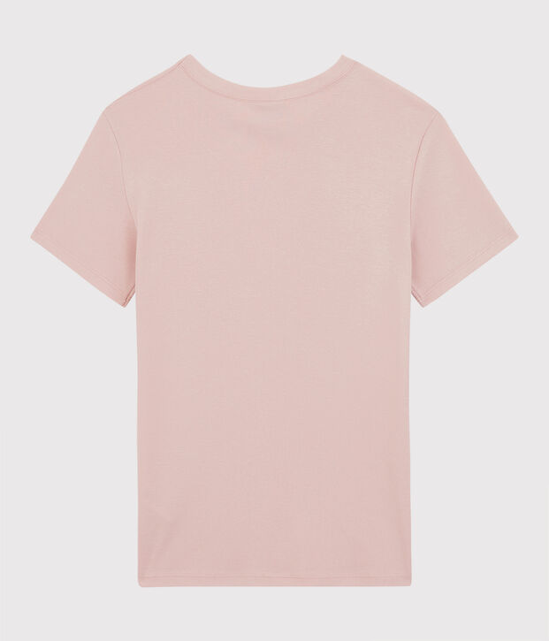Women's Iconic Round-Neck Cotton T-Shirt pink