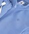 Babies' sweatshirt and trousers set in plain cotton blue