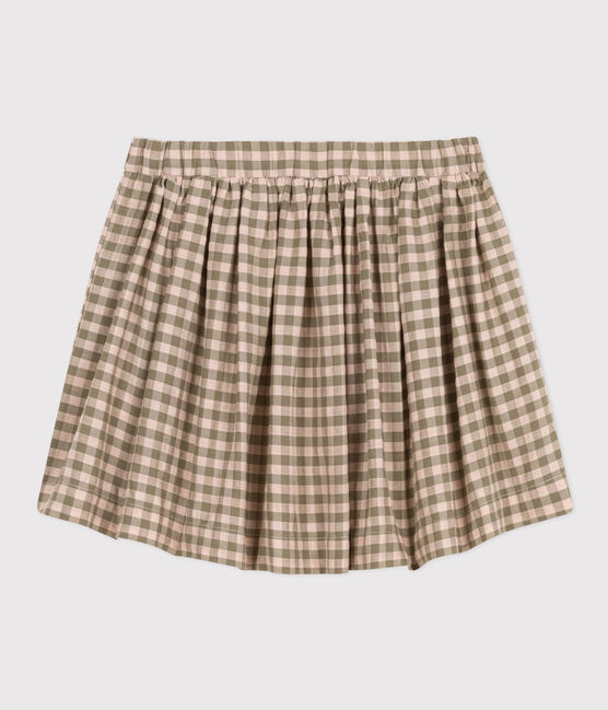 Girls' Cotton Print Skirt MARECAGE /SALINE