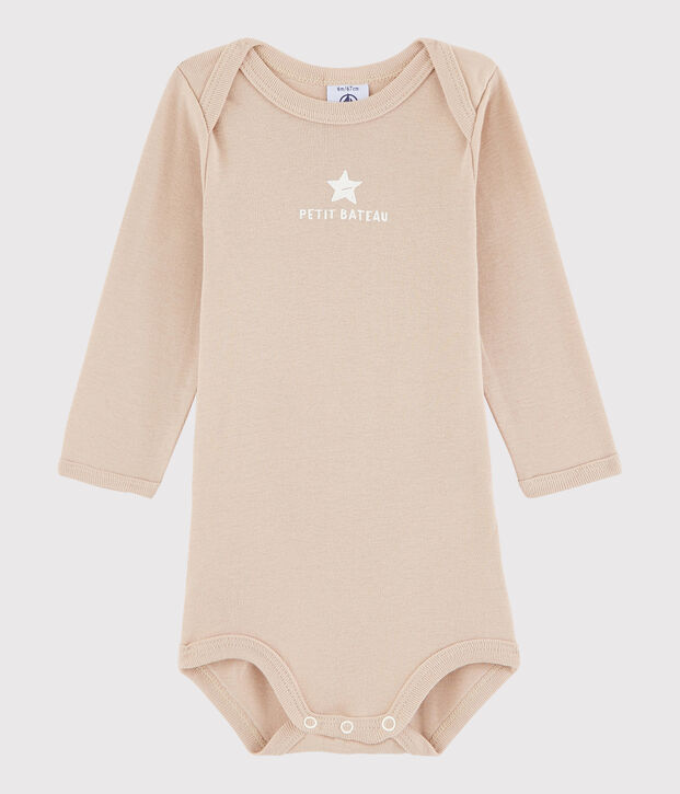 Unisex Babies' Long-Sleeved Bodysuit brown