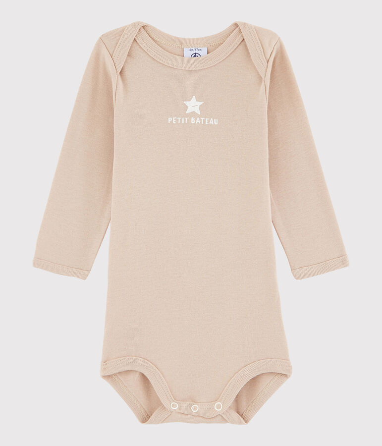 Unisex Babies' Long-Sleeved Bodysuit WESTERN brown