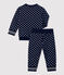 Babies' Fleece Tracksuit SMOKING blue/MARSHMALLOW white
