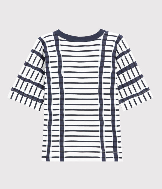 T-shirt with stripes MARSHMALLOW white/SMOKING blue