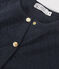 Women's Quilted Tube Knit Cardigan SMOKING blue