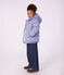 Children's heart print puffer jacket purple/multicolor