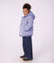 Children's heart print puffer jacket purple/multicolor