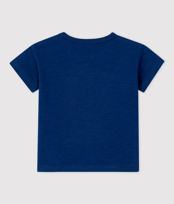 Babies' Plain Short-Sleeved Jersey T-Shirt MEDIEVAL blue