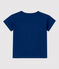 Babies' Plain Short-Sleeved Jersey T-Shirt MEDIEVAL blue