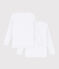 Girls' Long-sleeved White T-Shirts - 2-Pack variante 1