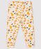 Baby girl's tubular knit trousers MONTELIMAR beige/MULTICO white